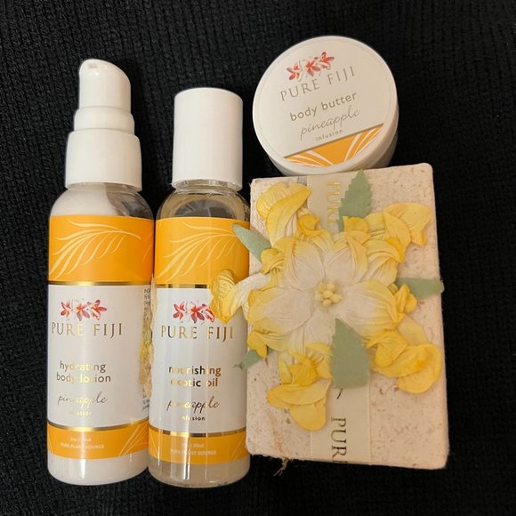 Pure Fiji Body Lotion Gift Kit with Travel Bag, NWT and Never Used - Picture 1 of 3